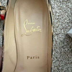 Christian Louboutin cheetah pumps